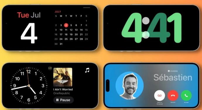 双塔苹果手机维修分享iOS17横屏充电待机显示有什么好处 