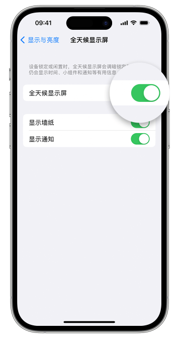 双塔苹果14维修店分享如何自定义 iPhone 14 Pro 常亮显示屏 